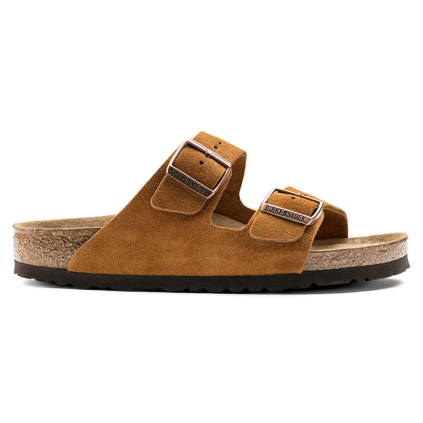 Birkenstock Unisex Arizona Soft Footbed Suede - Mink