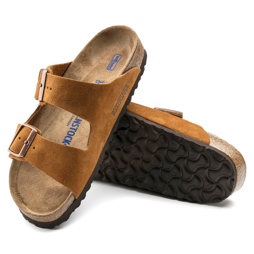 Birkenstock Unisex Arizona Soft Footbed Suede - Mink