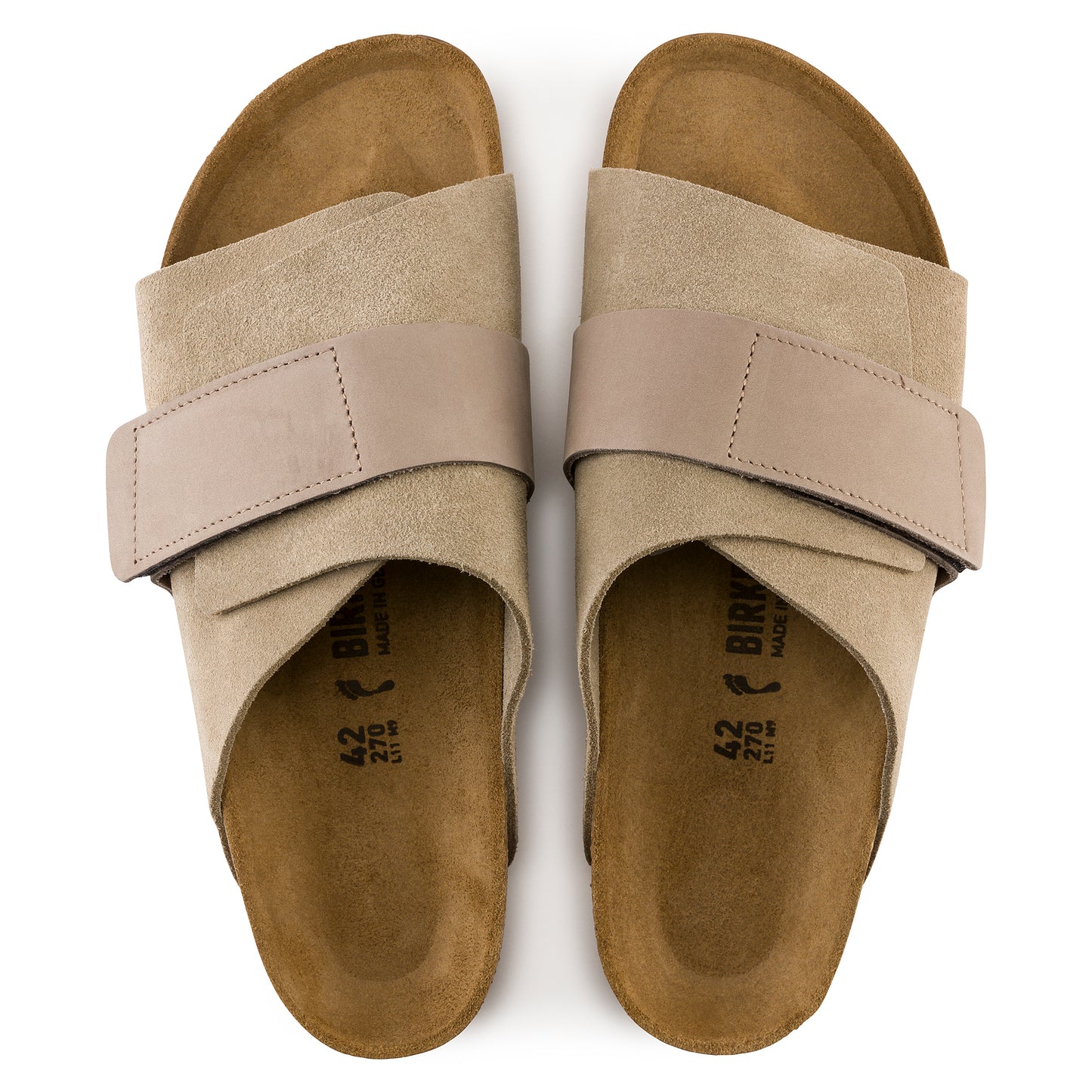 Birkenstock Men's Kyoto Nubuck Suede - Taupe