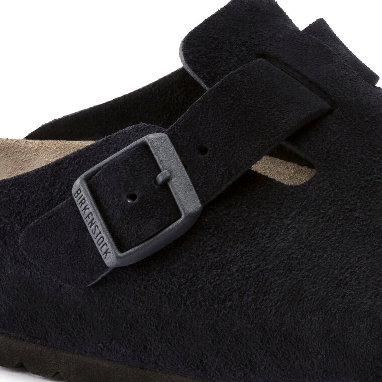 Birkenstock Boston Soft Footbed Suede - Midnight