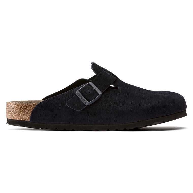 Birkenstock Boston Soft Footbed Suede - Midnight