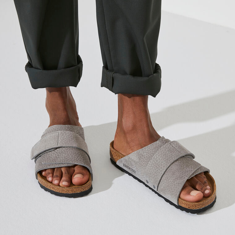 Birkenstock Kyoto Nubuck Leather - Whale Gray