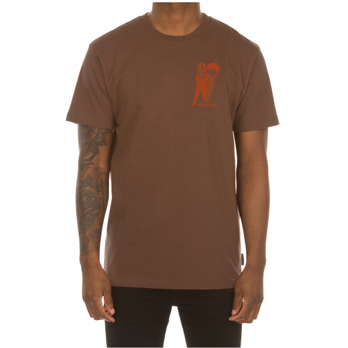 Ice Cream Wealth SS Tee - Brown