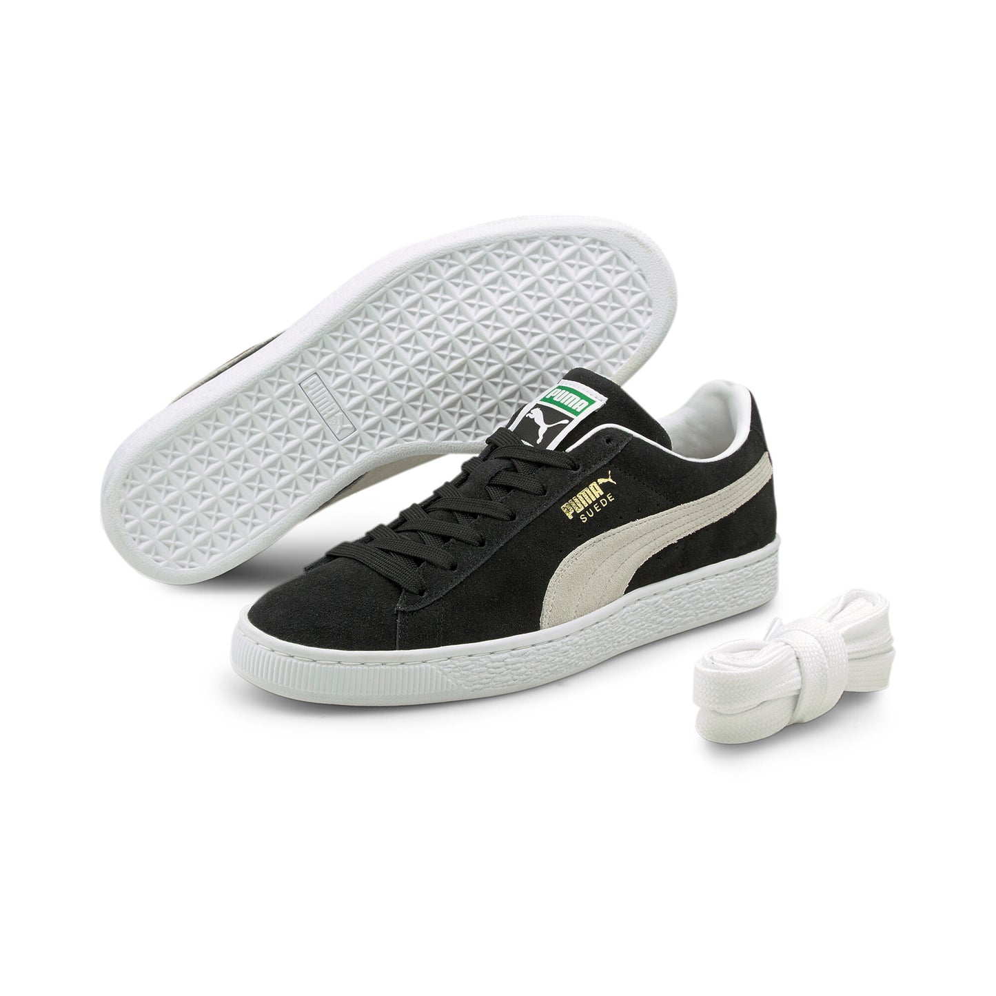 Puma Unisex Suede Classic XXI- Black/White