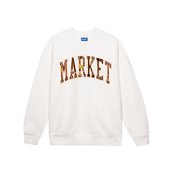 Market Men's Fuaxtree Arc Crewneck Sweatshirt - Ecru