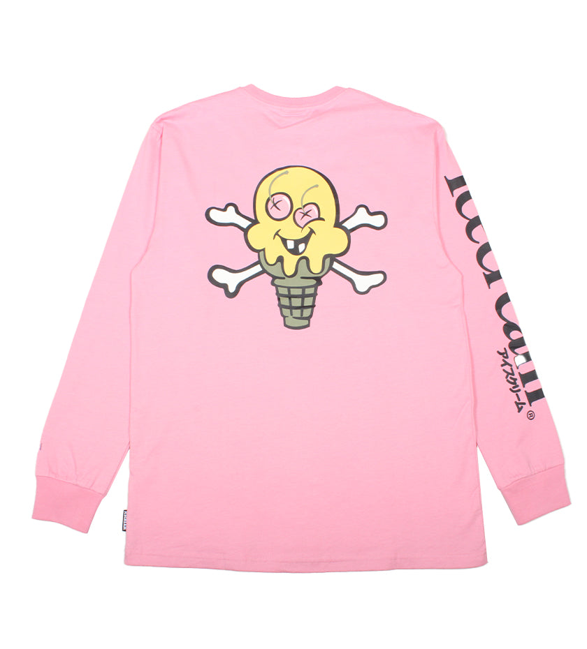 Ice Cream Henry LS Tee - Pink