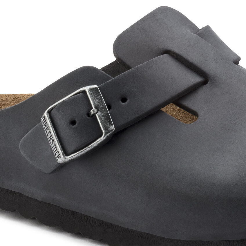 Birkenstock Unisex Boston Oiled Leather - Black