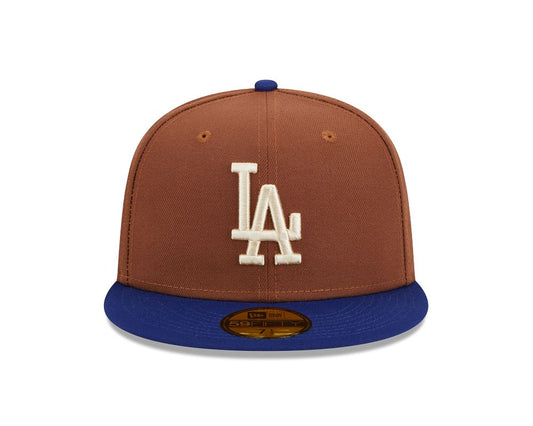 New Era Fitted Harvest 5950  Los Angeles Dodgers 60426549-Brown/Blue