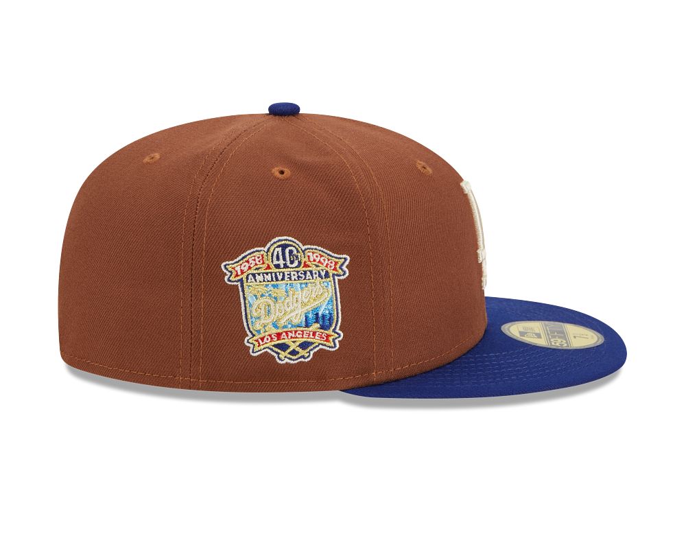 New Era Fitted Harvest 5950  Los Angeles Dodgers 60426549-Brown/Blue