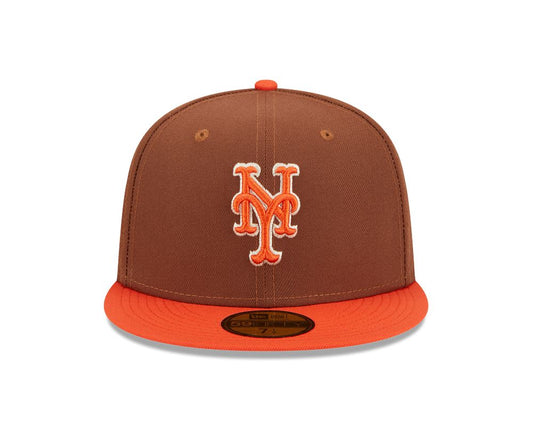 New Era Fitted Harvest 5950 New York Mets 60426555 - Brown/Orange