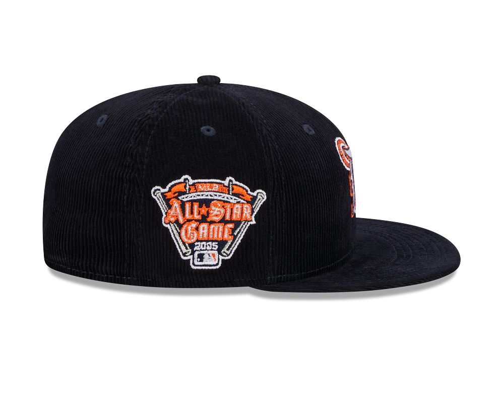 New Era Fitted Cap Throwback Cord Detroit Tigers 60426680 - Black