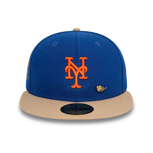 New Era Fitted Cap Varsity Pin New York Mets 60426713-Blue/Brown