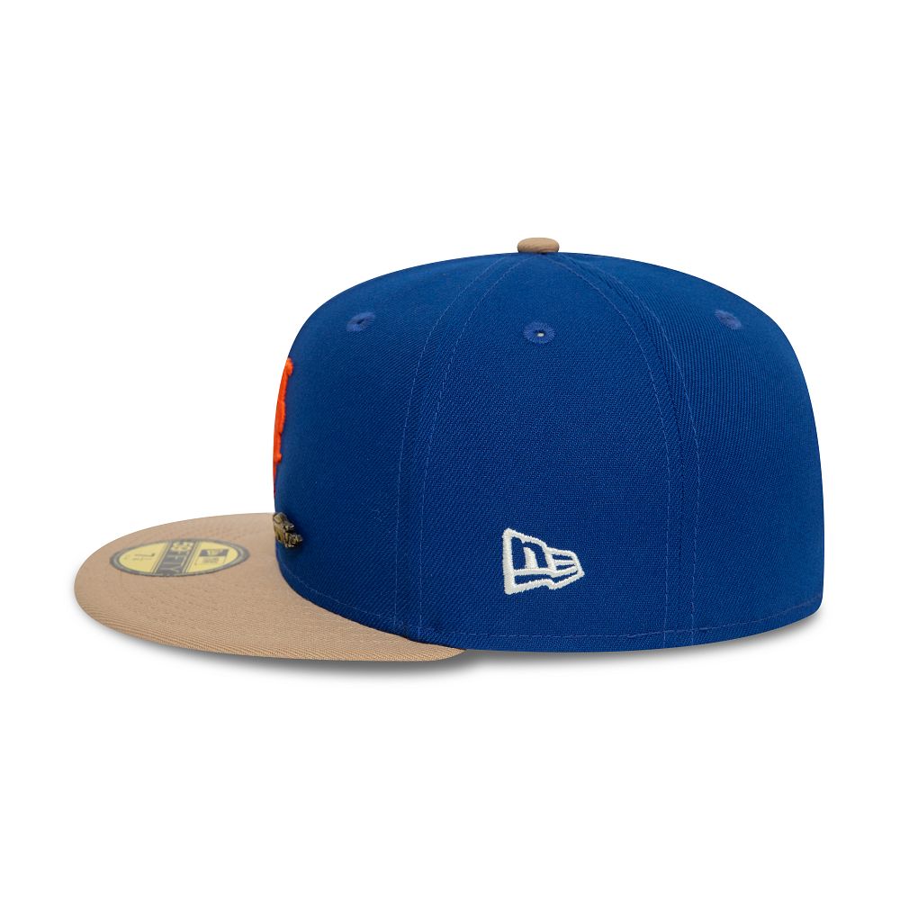 New Era Fitted Cap Varsity Pin New York Mets 60426713-Blue/Brown