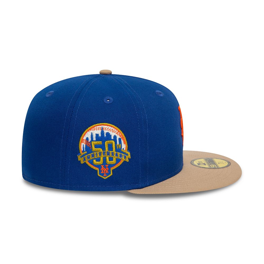 New Era Fitted Cap Varsity Pin New York Mets 60426713-Blue/Brown