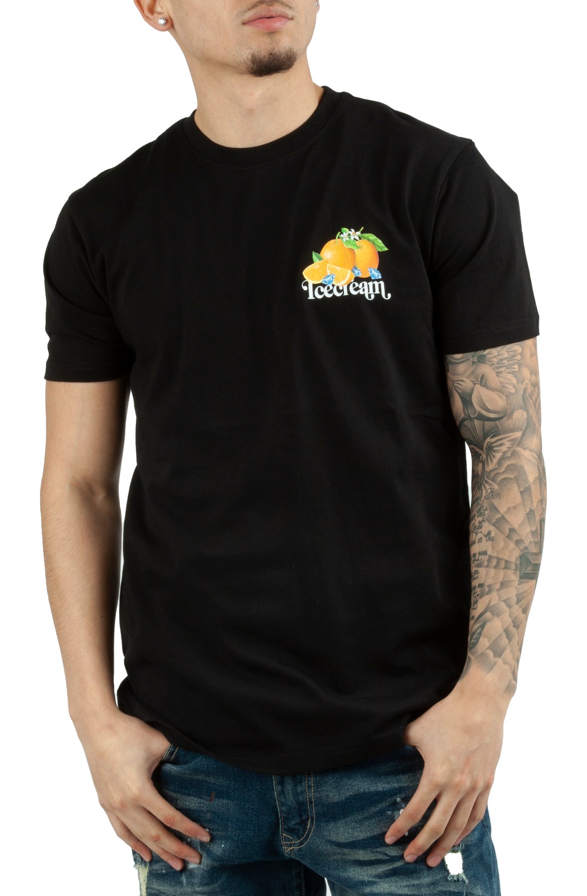 Ice Cream Tangerines SS Tee - Black