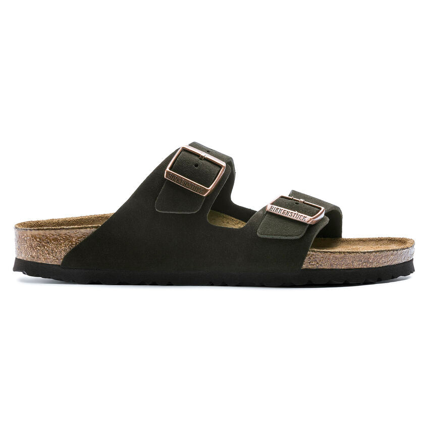 Birkenstock Unisex Arizona Soft Footbed Suede Leather - Mocha