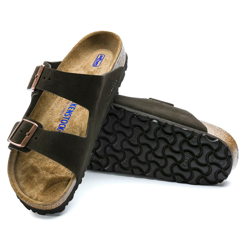 Birkenstock Unisex Arizona Soft Footbed Suede Leather - Mocha
