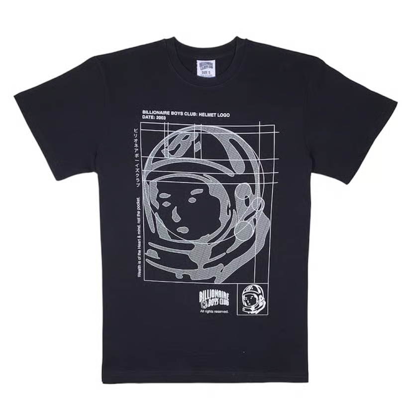 Billionaire Boys Club Blueprint S/S Tee - Black (SKU 831-1204)