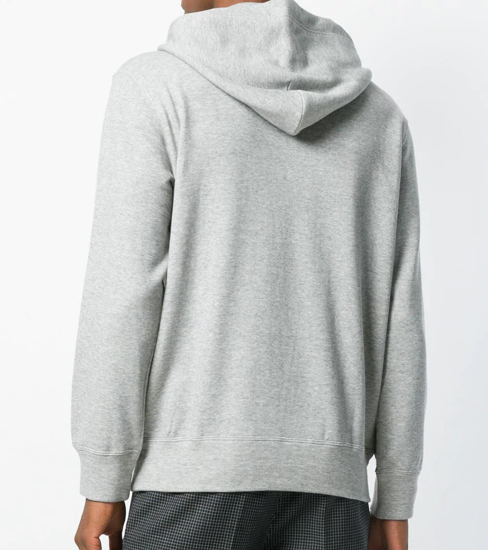 Comme des Garçons PLAY Red Heart Pullover Hoody - Grey