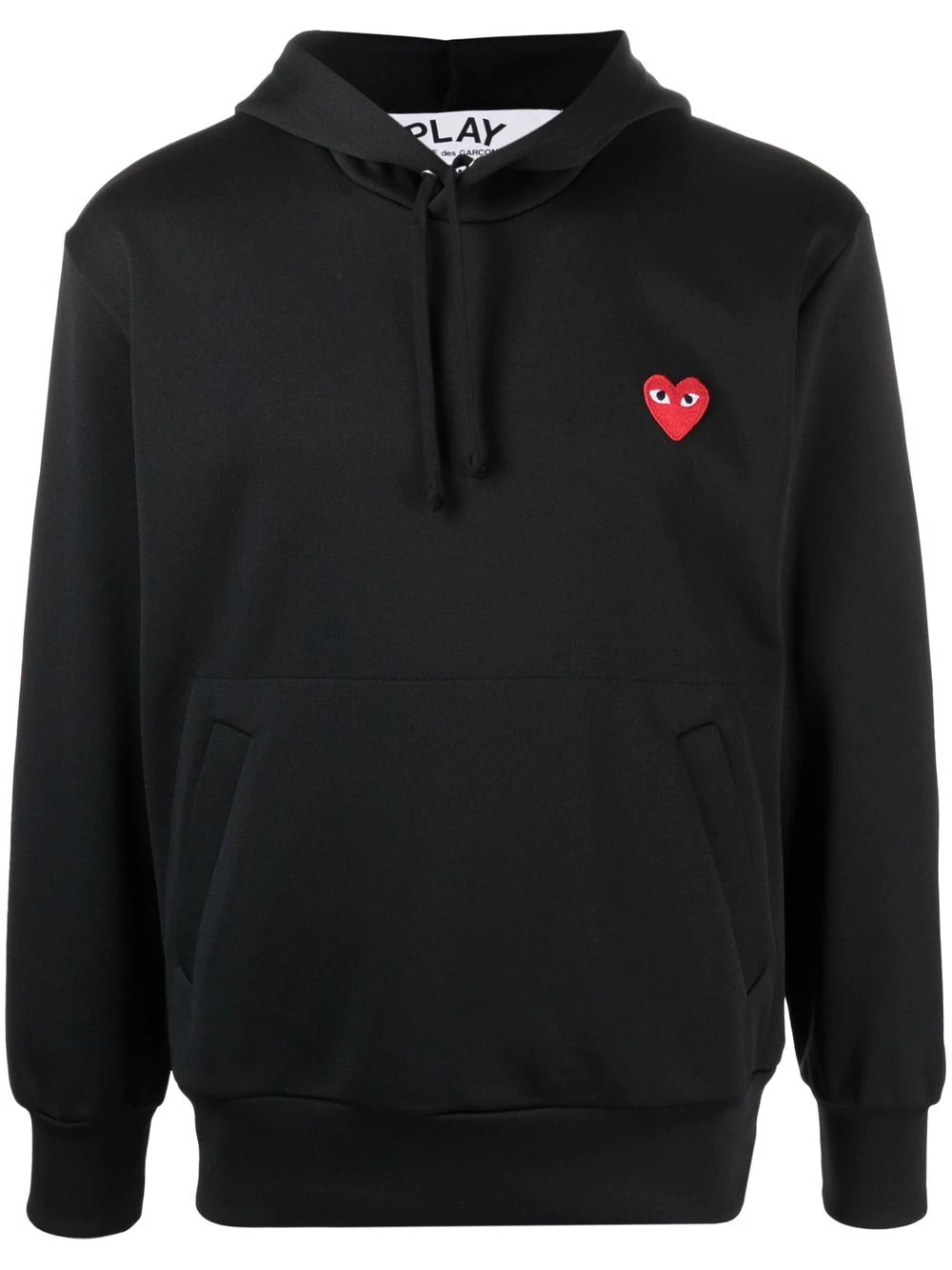 Comme des Garçons PLAY Red Heart Pullover Hoody - Black