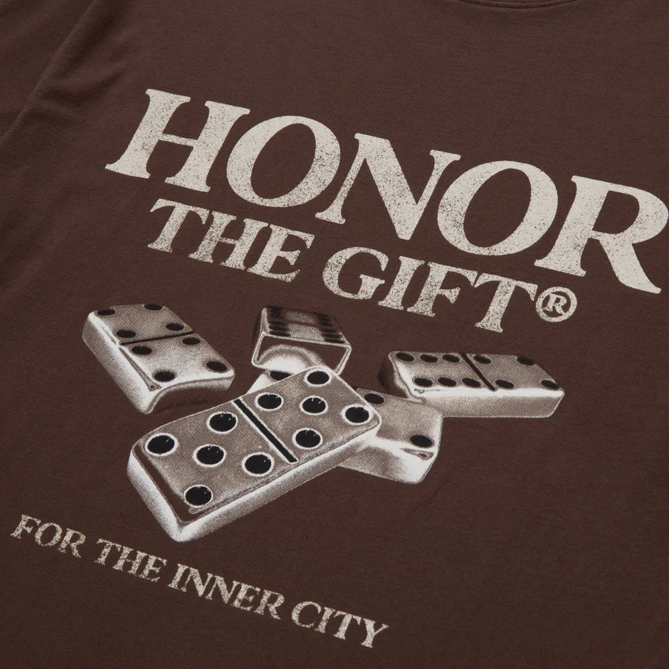 Honor the Gift Dominos Tee - Brown