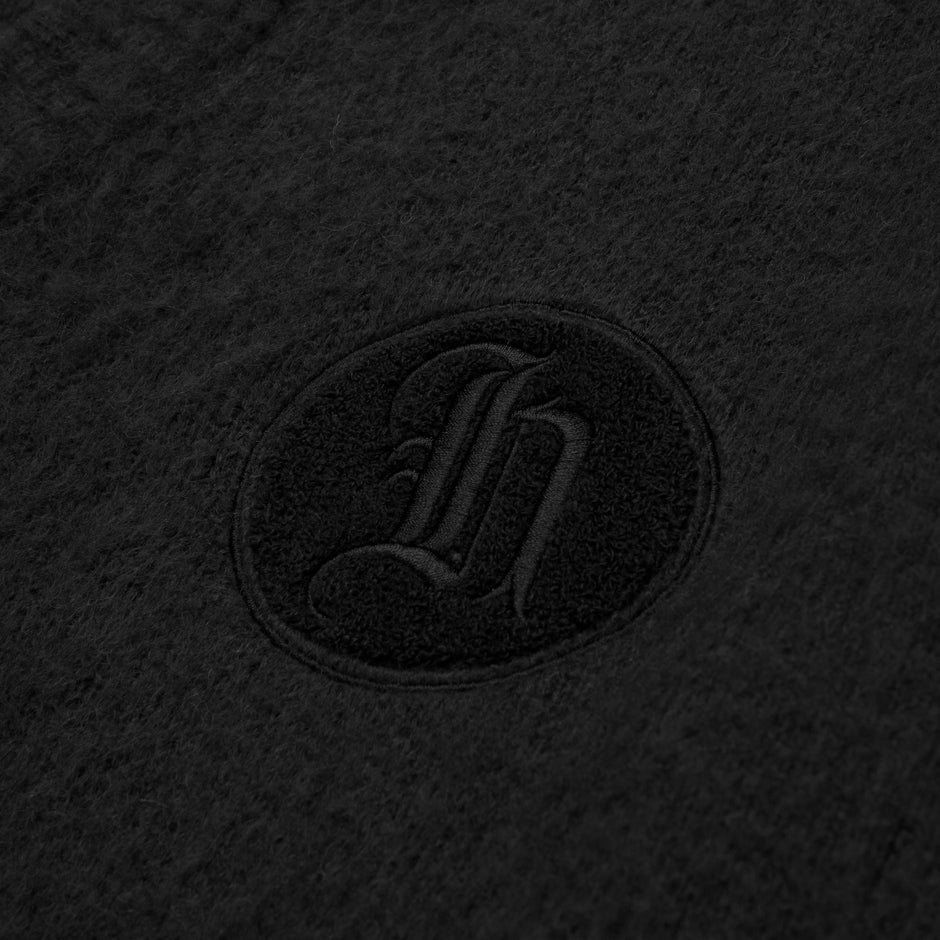 Honor the Gift Stamped Patch Cardigan - Black