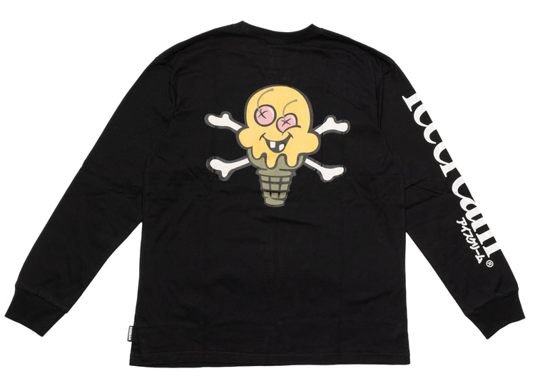 Ice Cream Henry LS Tee - Black