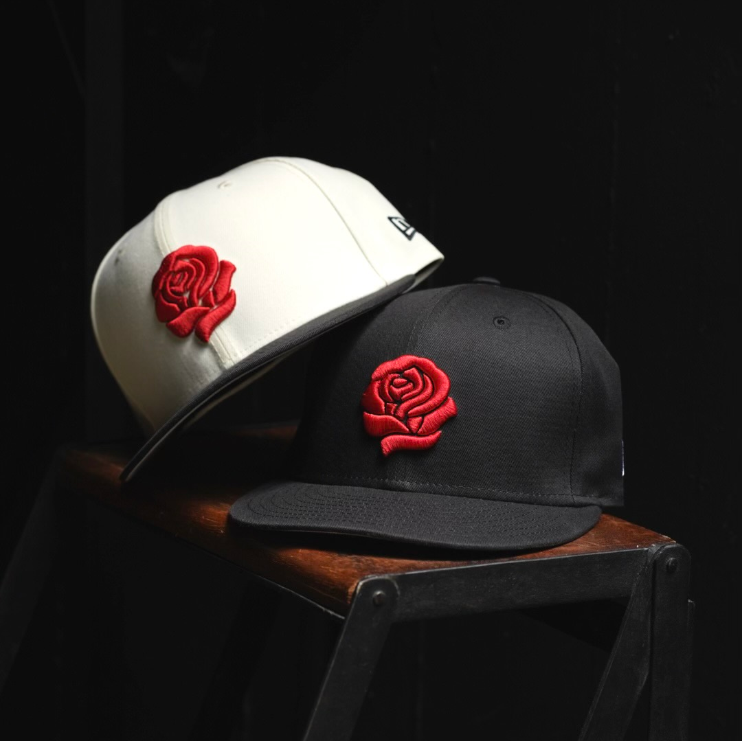 Neo39 x New Era 5950 Rose Logo Fitted - Cream/Black