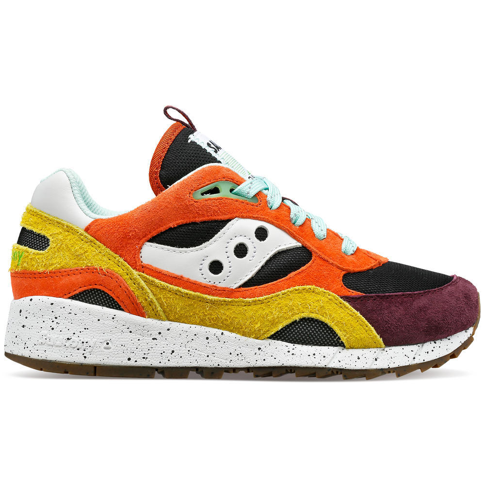 Saucony Men's Shadow 6000 Trailian Shoes- Coral/Mastard