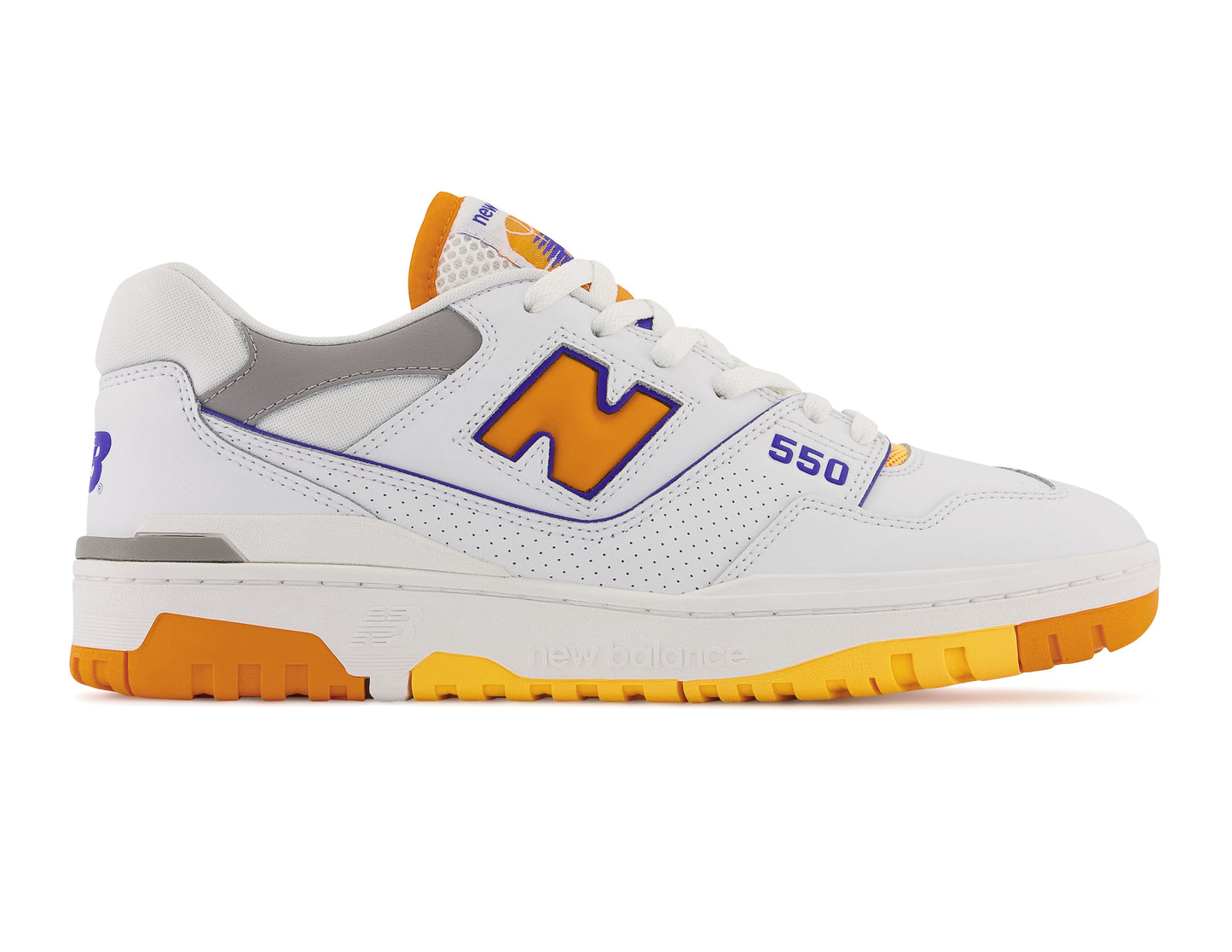 New Balance Men's 550 - White/Vibrant Orange
