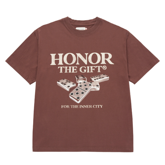 Honor the Gift Dominos Tee - Brown