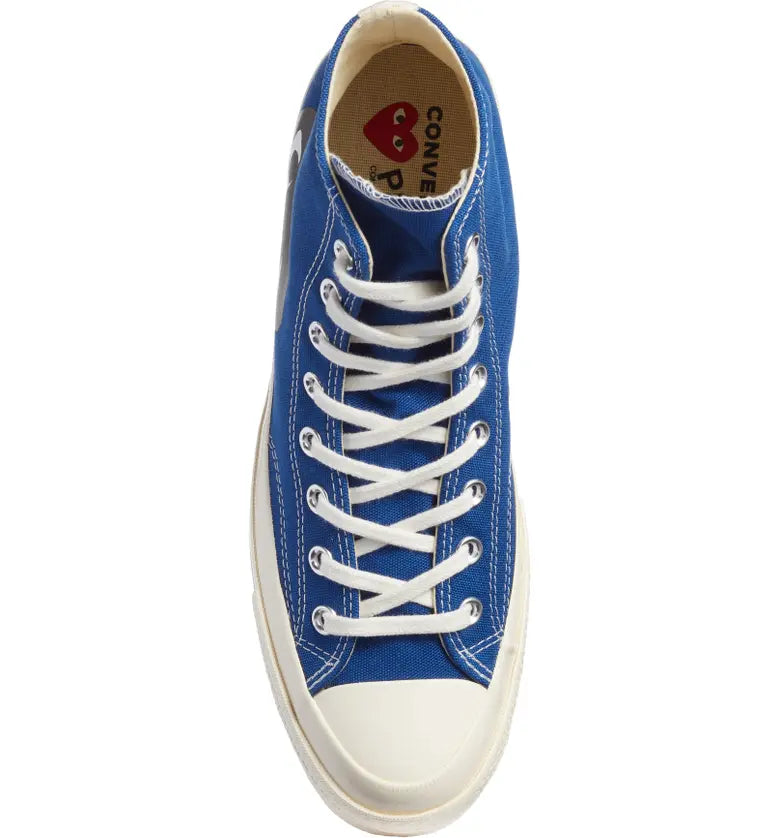 Comme des Garçons PLAY Unisex Converse Chuck 70 Hi Unisex - Blue Quartz