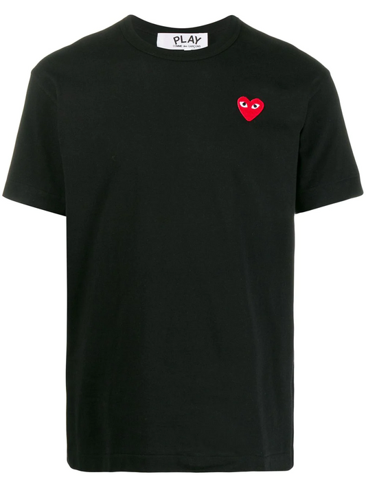Comme des Garçons PLAY Red Heart T-Shirt - Black