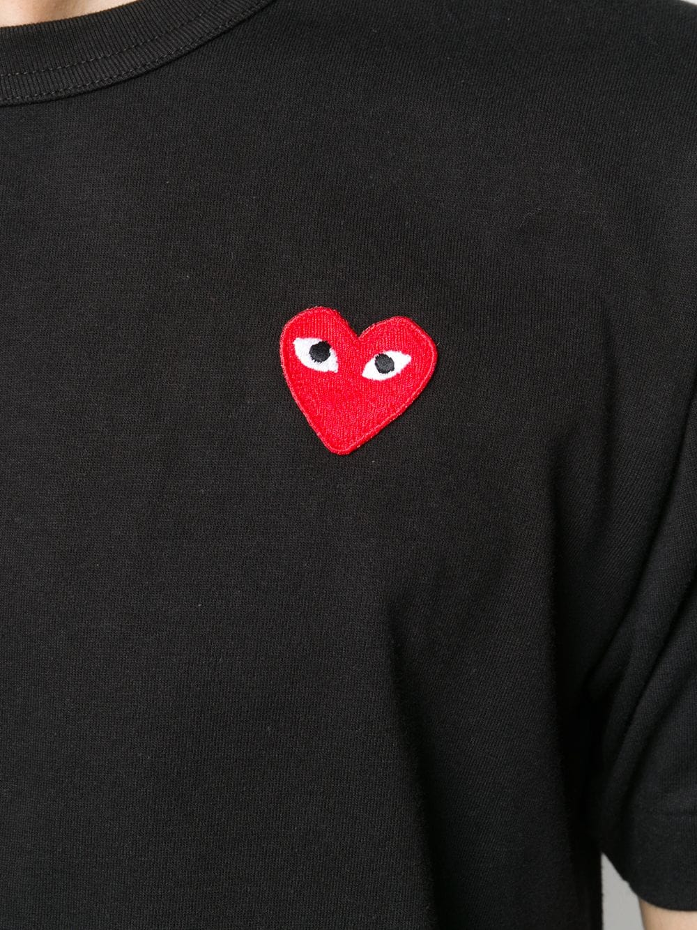 Comme des Garçons PLAY Red Heart T-Shirt - Black