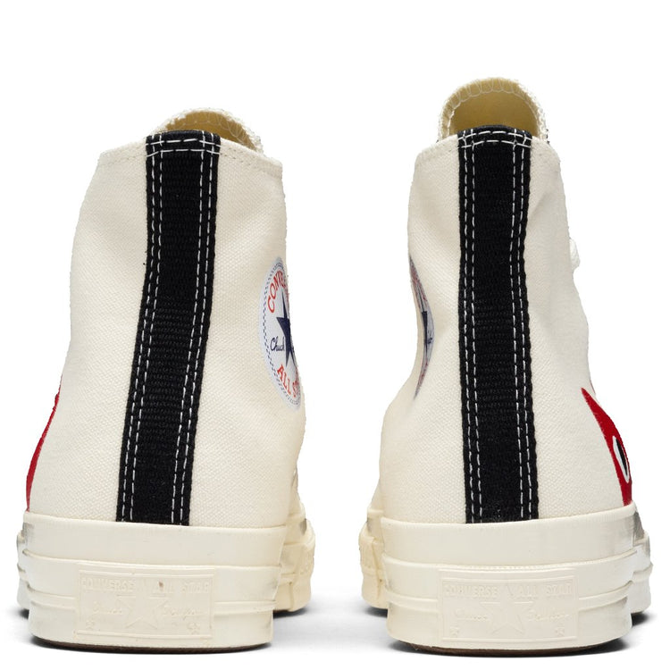 Comme des Garçons PLAY x Converse Chuck 70 HI, Unisex - Off White