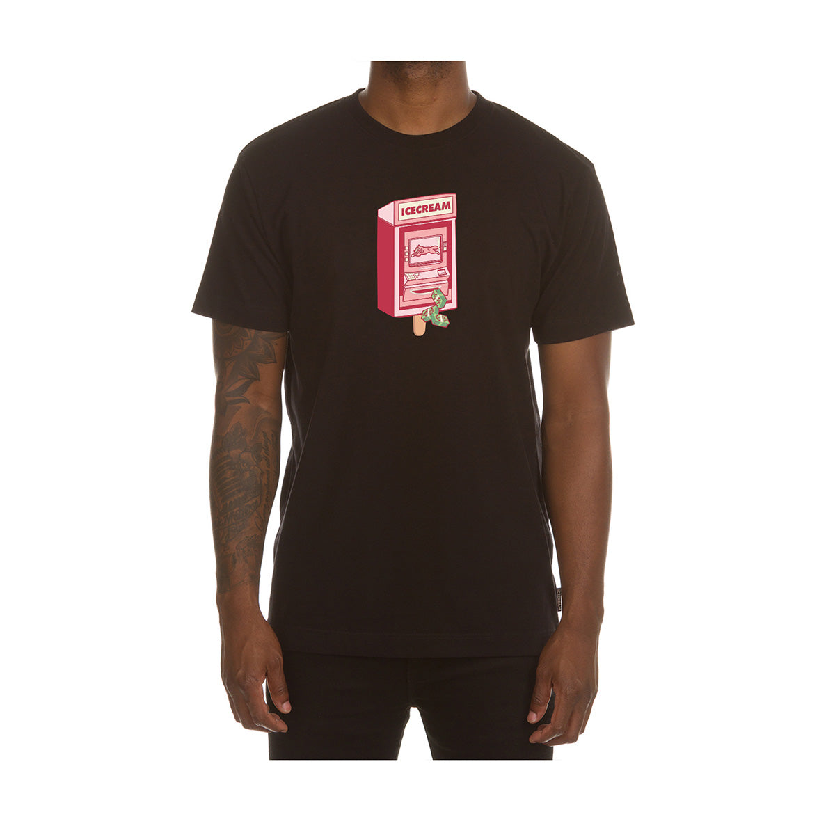 Ice Cream Flavors SS Tee - Black