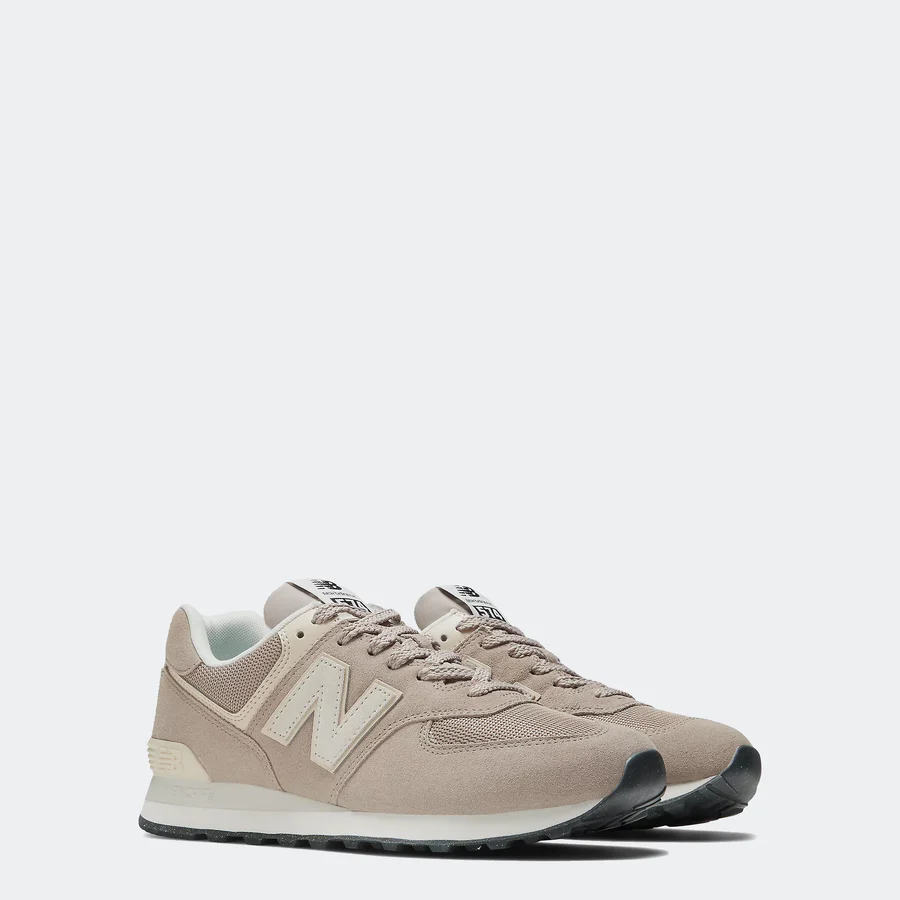 New Balance Unisex U574 - Beige/White