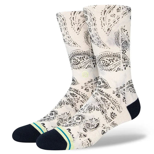 Stance Men's Paizley Socks - Vintage White (A55A23PAI-VWH)
