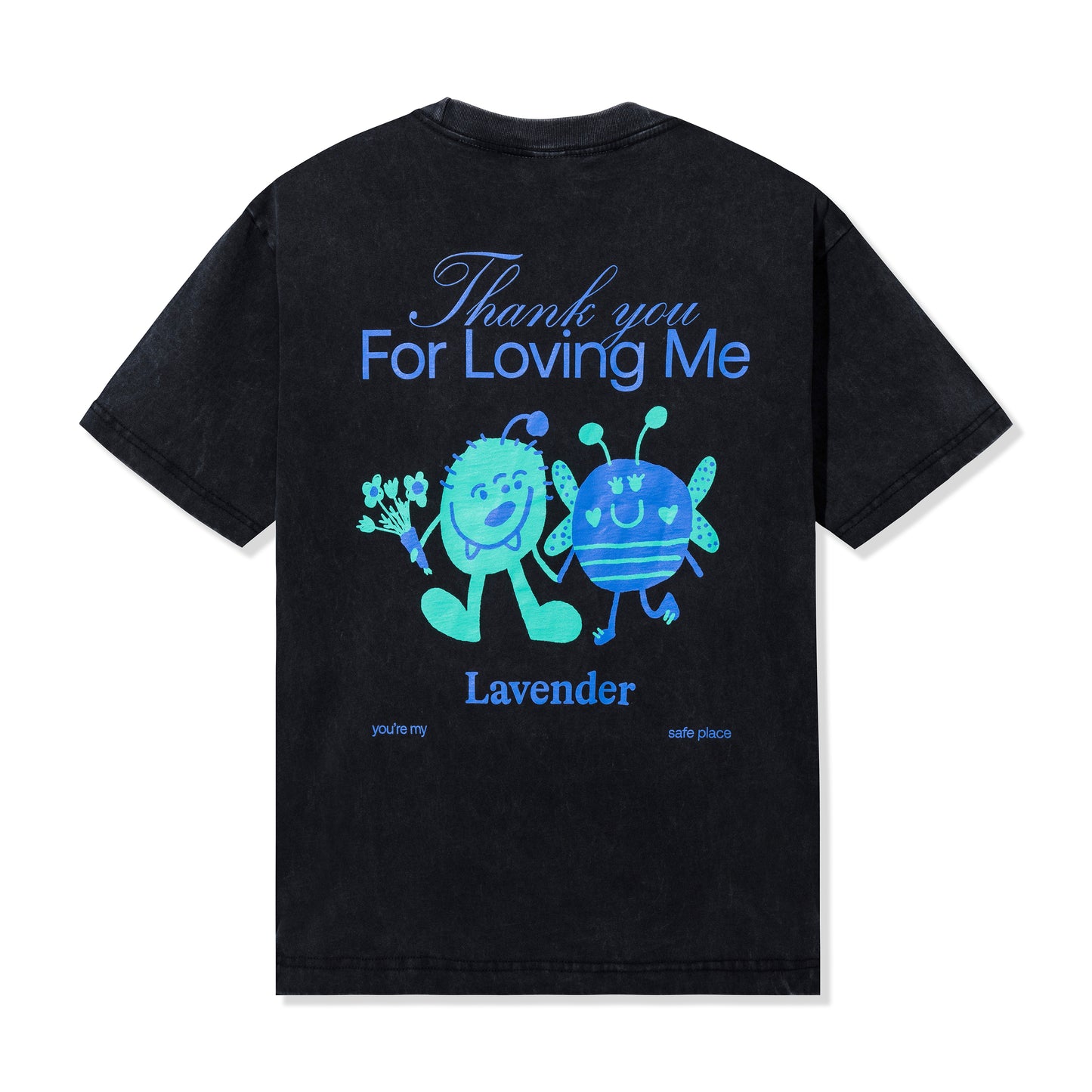 Lavender Loving Me T-Shirt Washed Black