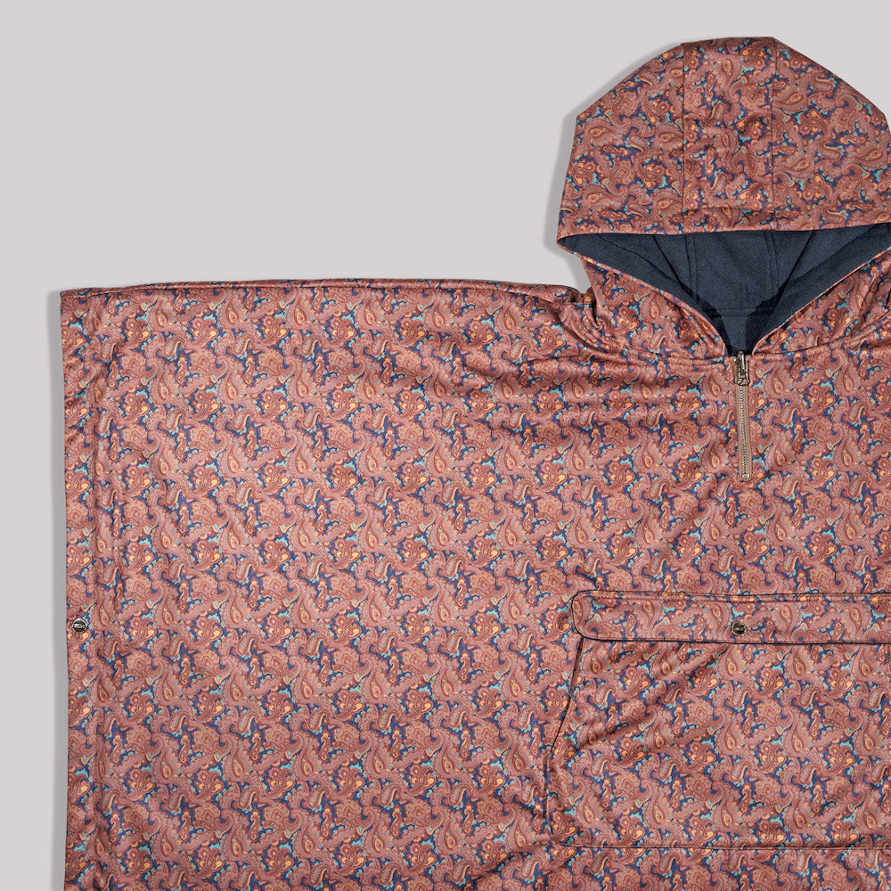 Sango Paisley Reversible Poncho