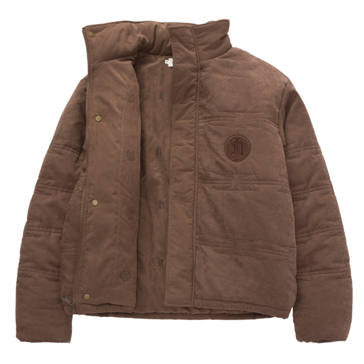 H Wire Quilt Jacket - brown