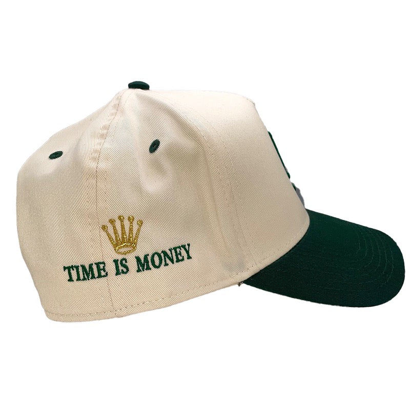 Eazy Time is Money Snapback Cream/Green