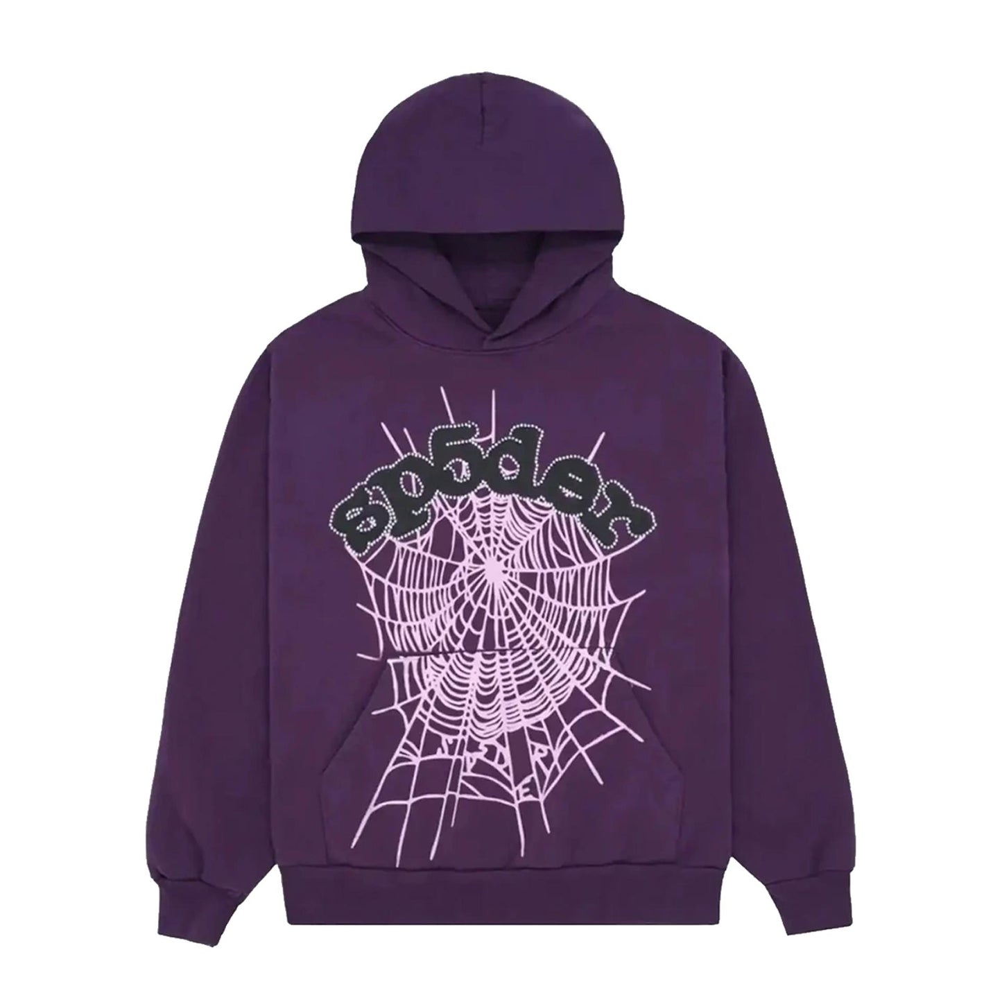 Sp5der Worldwide Web Hoodie Purple